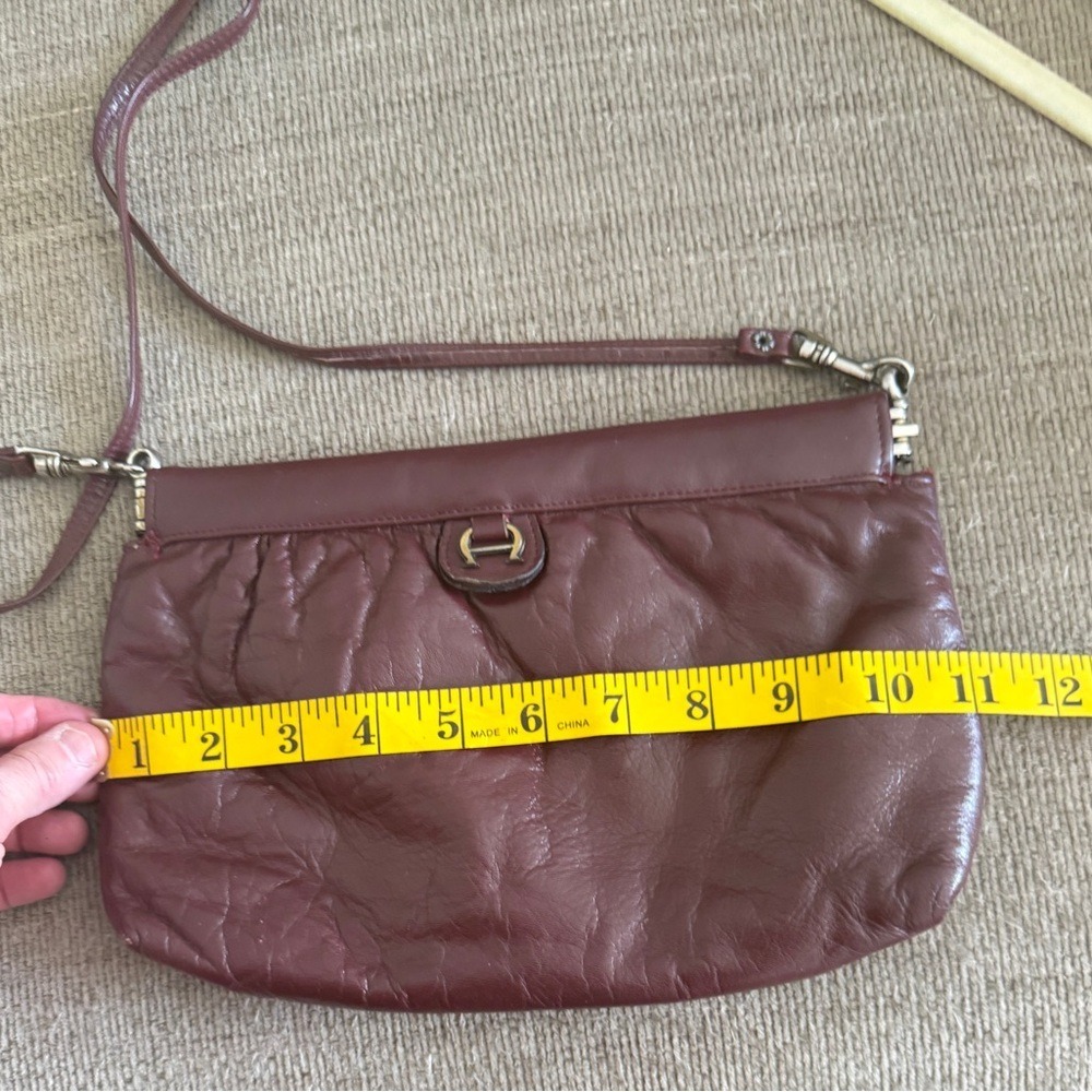 Etienne Aigner Vintage‎ Leather Shoulder Bag Oxblood - Picture 10 of 11